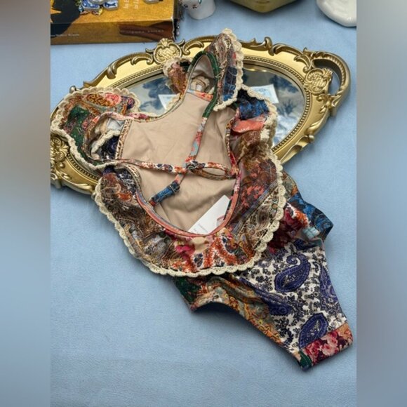 🆕 ZIMMERMANN KIDS 🧿 NWT Devi Frill One-Piece Swimsuit, Sz 1 Y - Picture 8 of 12